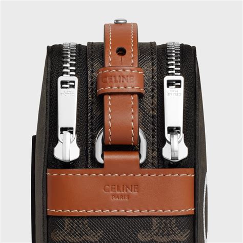 messenger double zip in triomphe canvas with celine print|Triomphe Canvas CELINE Women's .